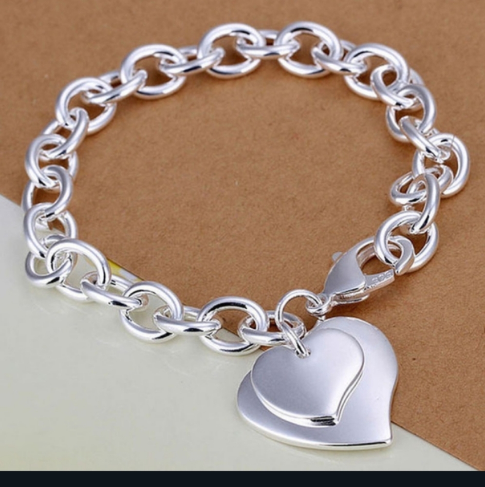 Silver Heart Bracelet